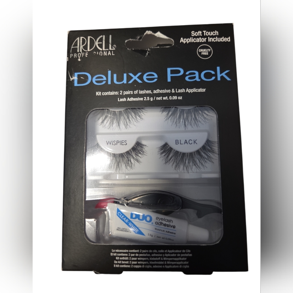 Ardell Deluxe Pack with Black Wispies